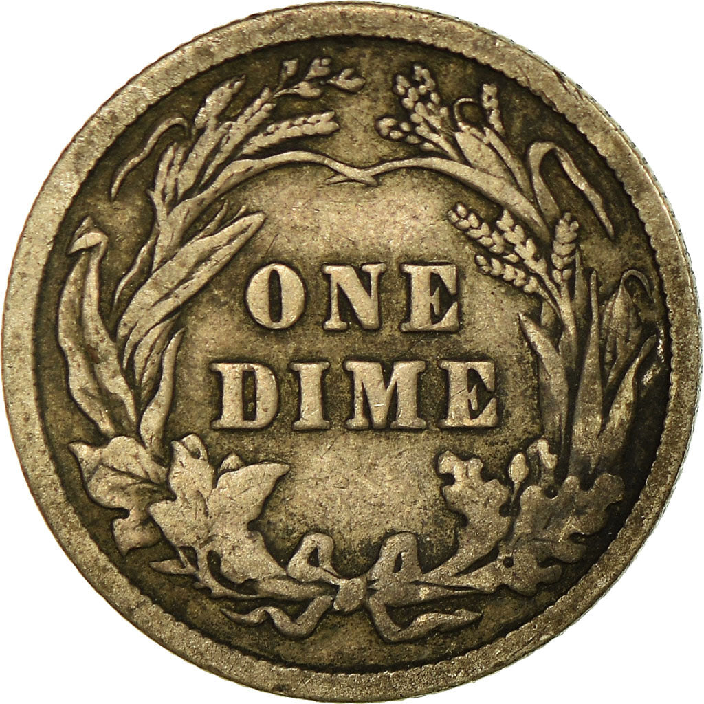 Coin, United States, Barber Dime, Dime, 1906, U.S. Mint, Philadelphia