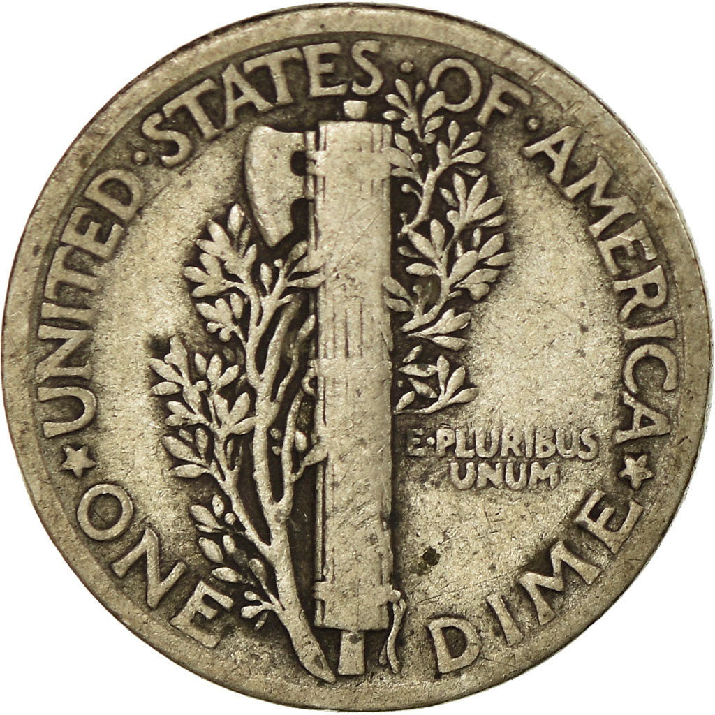 Monnaie, États-Unis, Mercury Dime, Dime, 1930, U.S. Mint, Philadelphie, TB