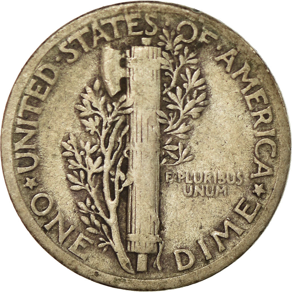 Coin, United States, Mercury Dime, Dime, 1936, U.S. Mint, Philadelphia