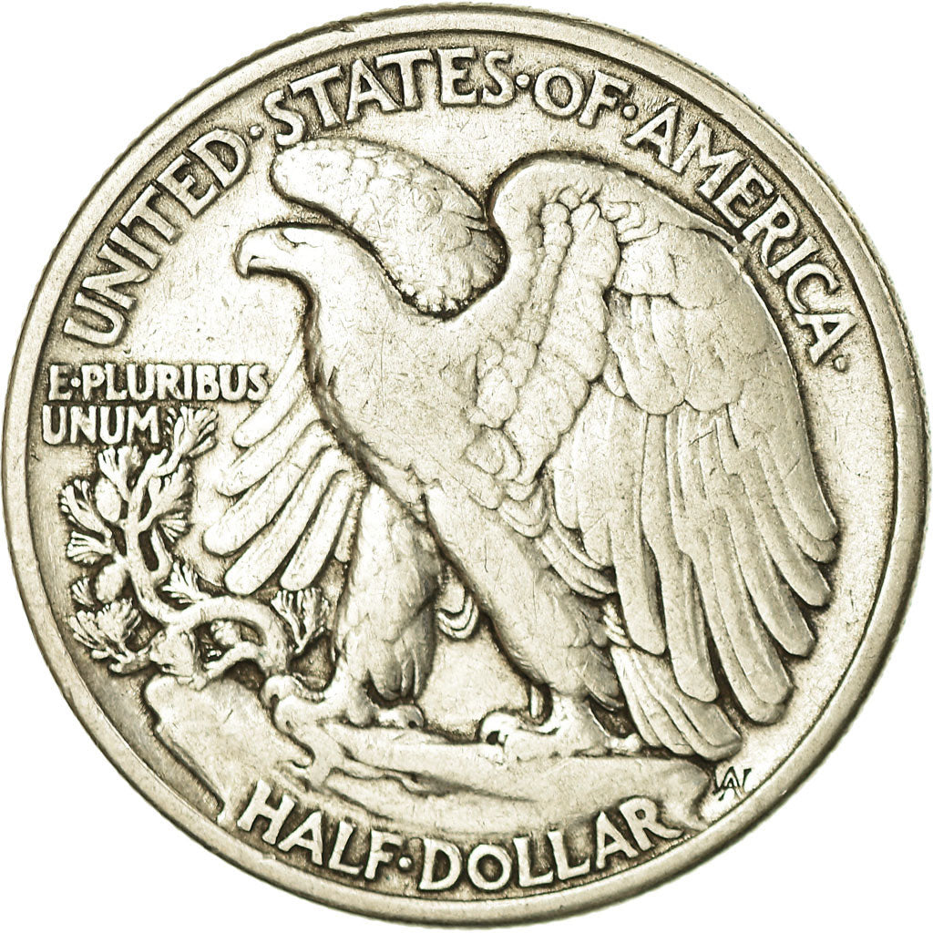 Coin, United States, Walking Liberty Half Dollar, Half Dollar, 1947, U.S. Mint
