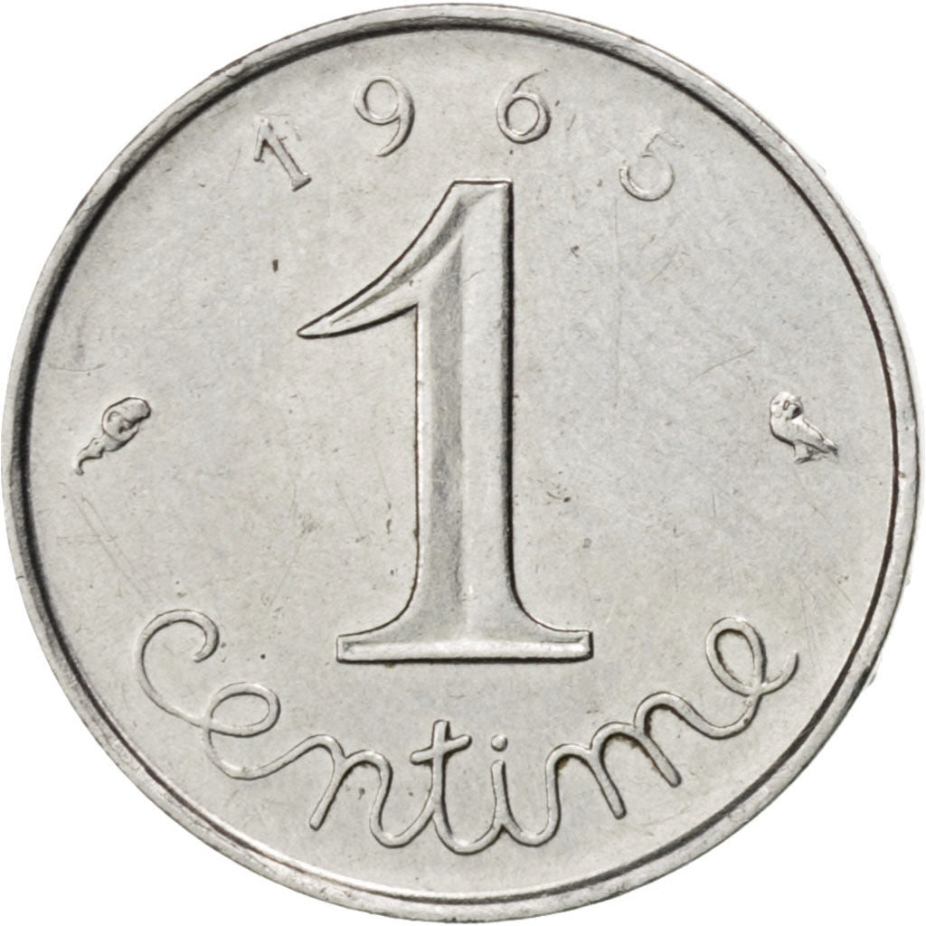 Coin, France, Épi, Centime, 1965, EF(40-45), Stainless Steel, KM:928