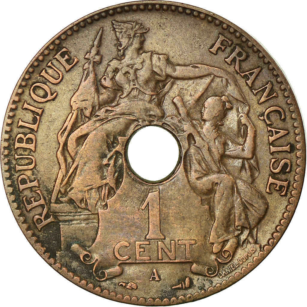 Münze, FRENCH INDO-CHINA, Cent, 1903, Paris, SS, Bronze, KM:8, Lecompte:59