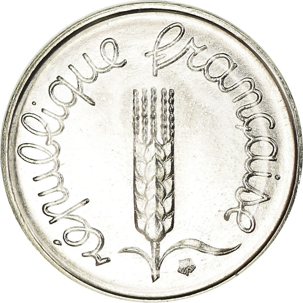 Moneta, Francja, Épi, Centime, 1981, Paris, MS(65-70), Stal nierdzewna, KM:928