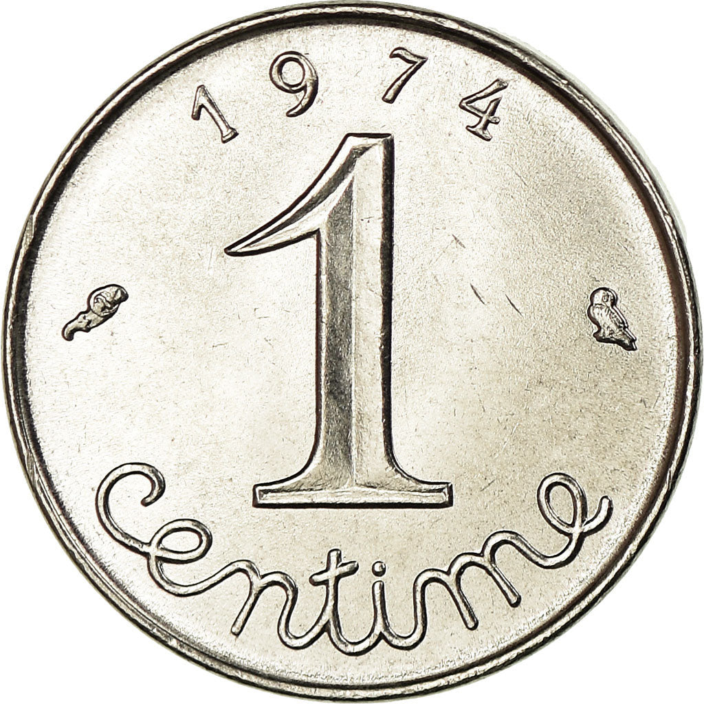 Münze, Frankreich, Épi, Centime, 1974, Paris, Rebord, UNZ, Stainless Steel