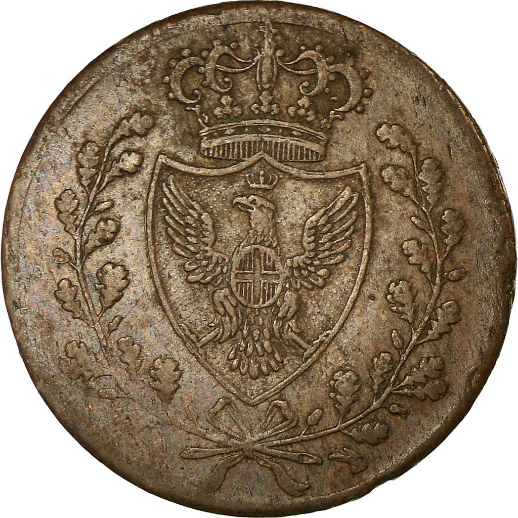 Münze, Italien Staaten, SARDINIA, Carlo Felice, Centesimo, 1826, Genoa, S+