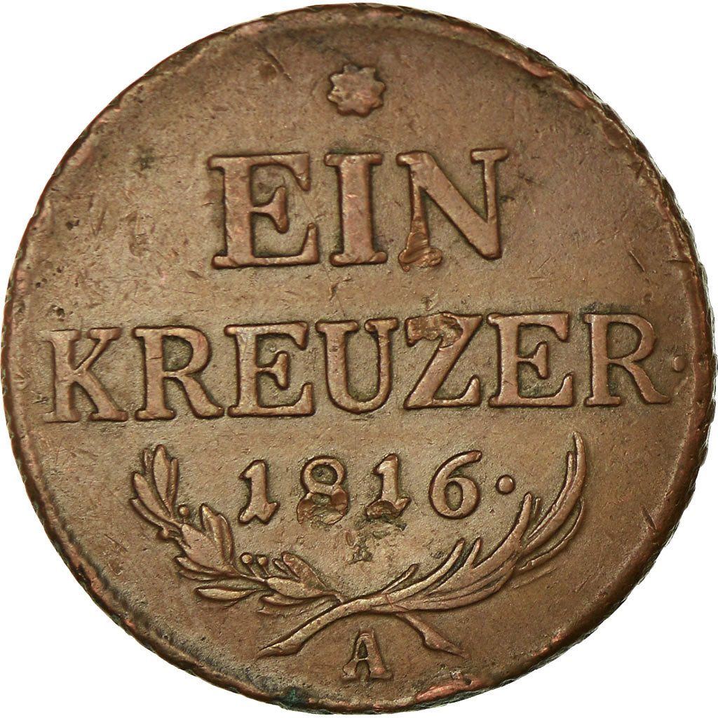 Coin, Austria, Franz II (I), Kreuzer, 1816, EF(40-45), Copper, KM:2113