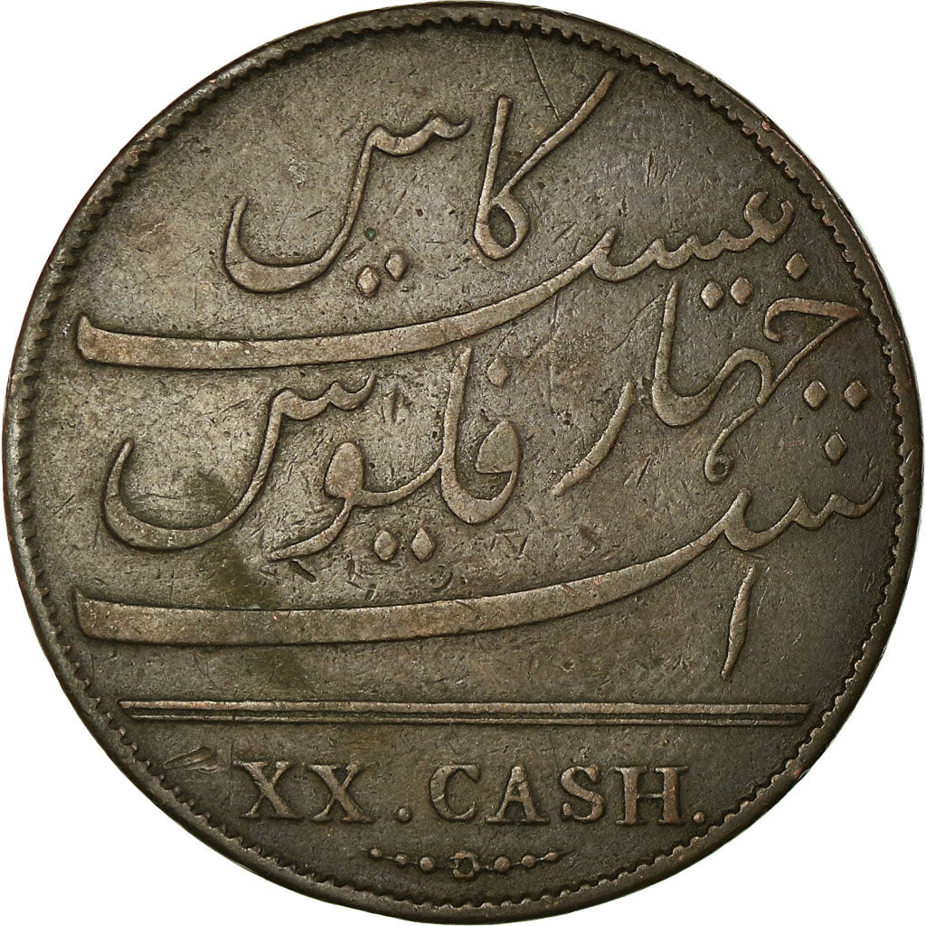 Monnaie, INDIA-BRITISH, MADRAS PRESIDENCY, 20 Cash, 1803, Soho Mint, Birmingham