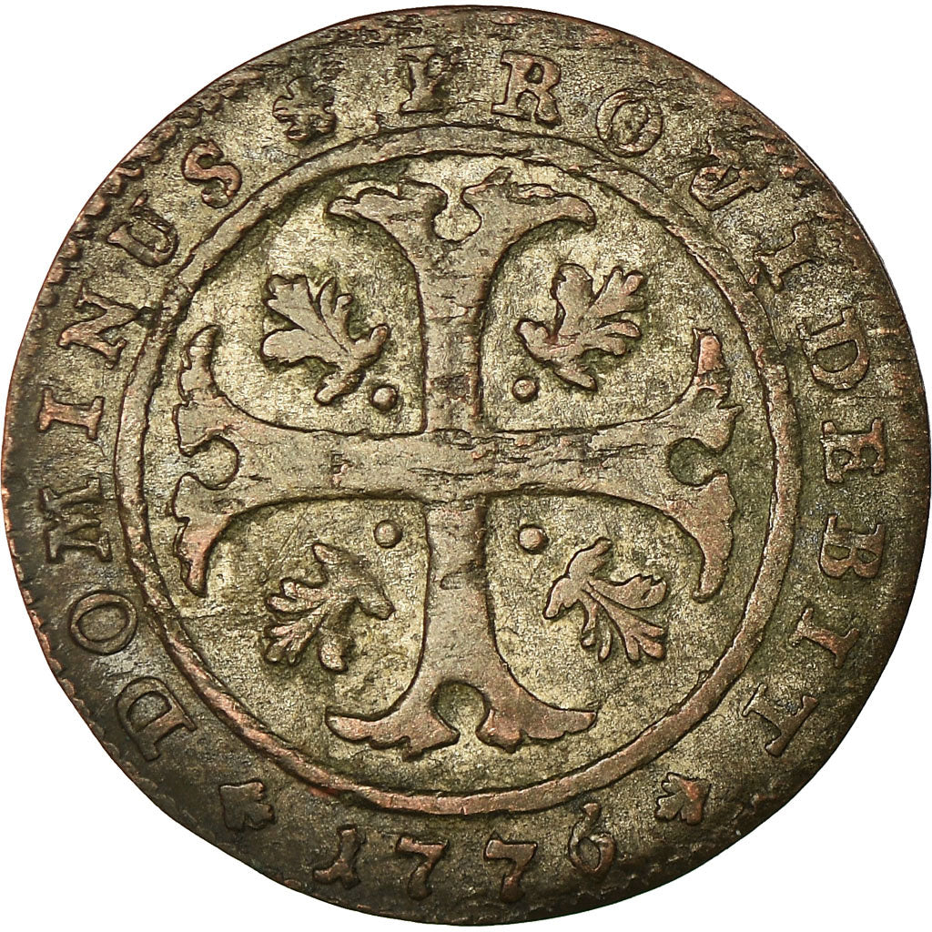 Coin, SWISS CANTONS, BERN, 1/2 Batzen, 1776, Bern, VF(30-35), Billon, KM:91