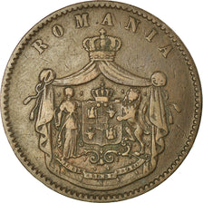 Coin, Romania, Carol I, 10 Bani, 1867, VF(30-35), Copper, KM:4.2