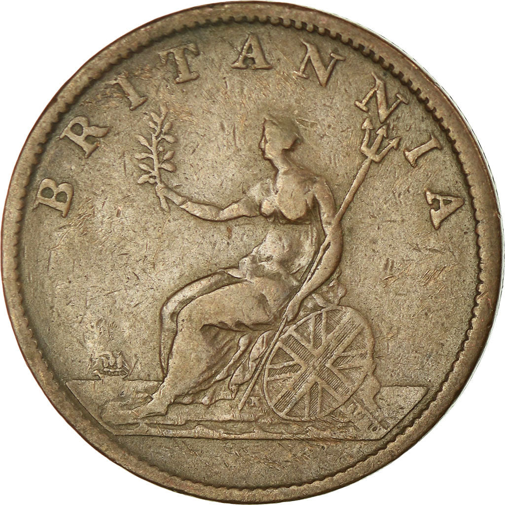 Coin, Great Britain, George III, Penny, 1807, EF(40-45), Copper, KM:663