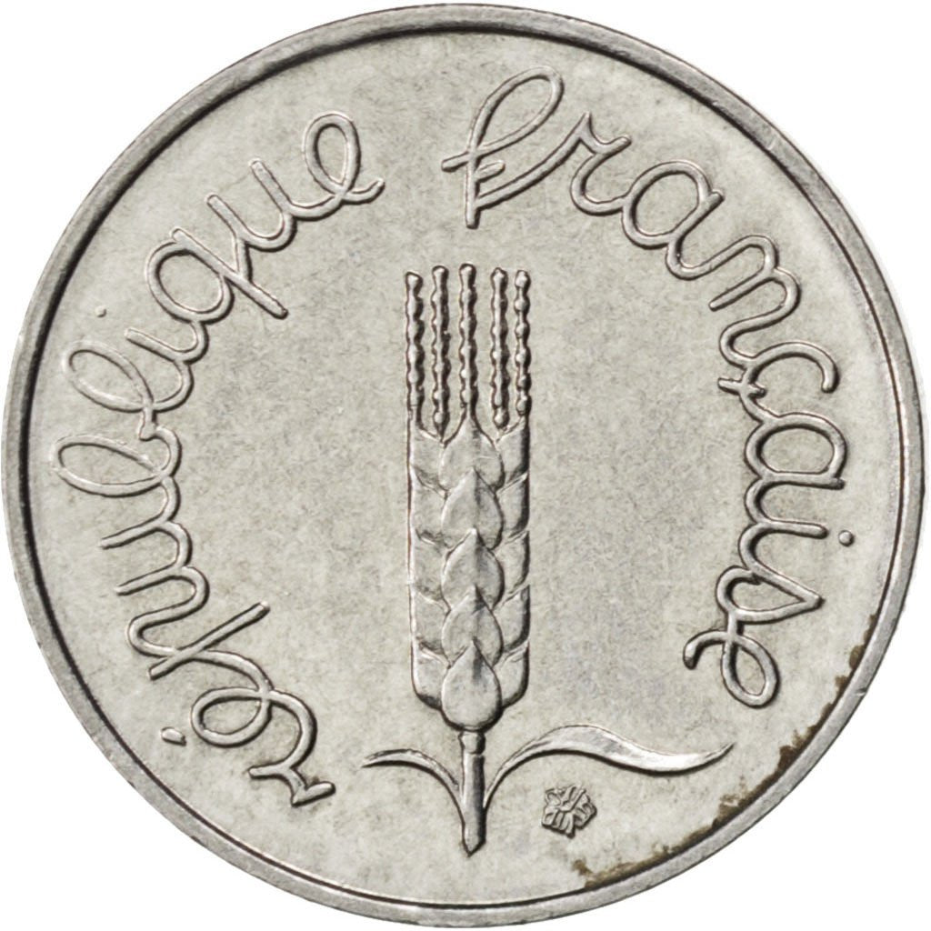 FRANCE, Épi, Centime, 1967, Paris, KM #928, MS(60-62), Stainless Steel, 15, ...