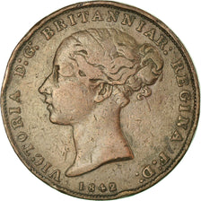 Coin, Gibraltar, 2 Quarts, 1842, EF(40-45), Copper, KM:3