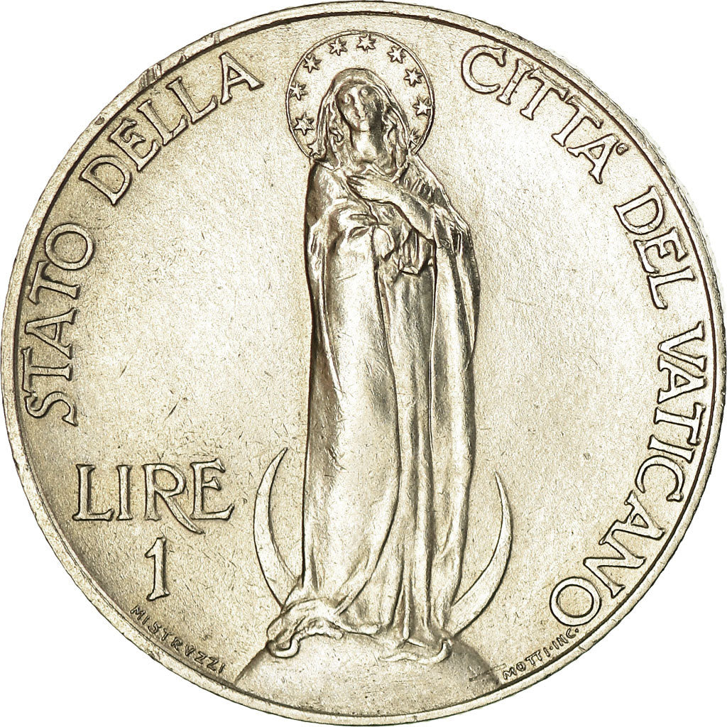 Coin, VATICAN CITY, NAPLES, Pius XI, Lira, 1832, Naples, AU(55-58), Nickel, KM:5