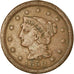 Monnaie, États-Unis, Braided Hair Cent, Cent, 1850, U.S. Mint, Philadelphie