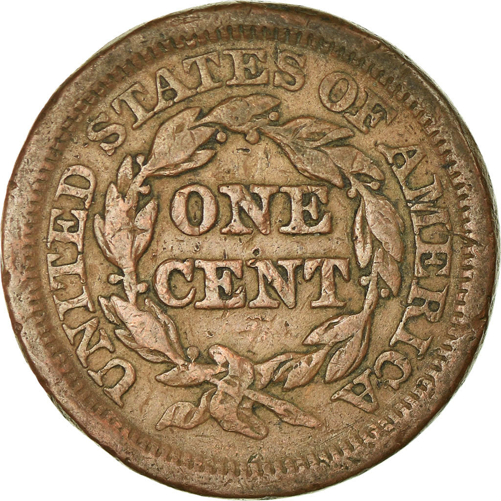 Monnaie, États-Unis, Braided Hair Cent, Cent, 1850, U.S. Mint, Philadelphie