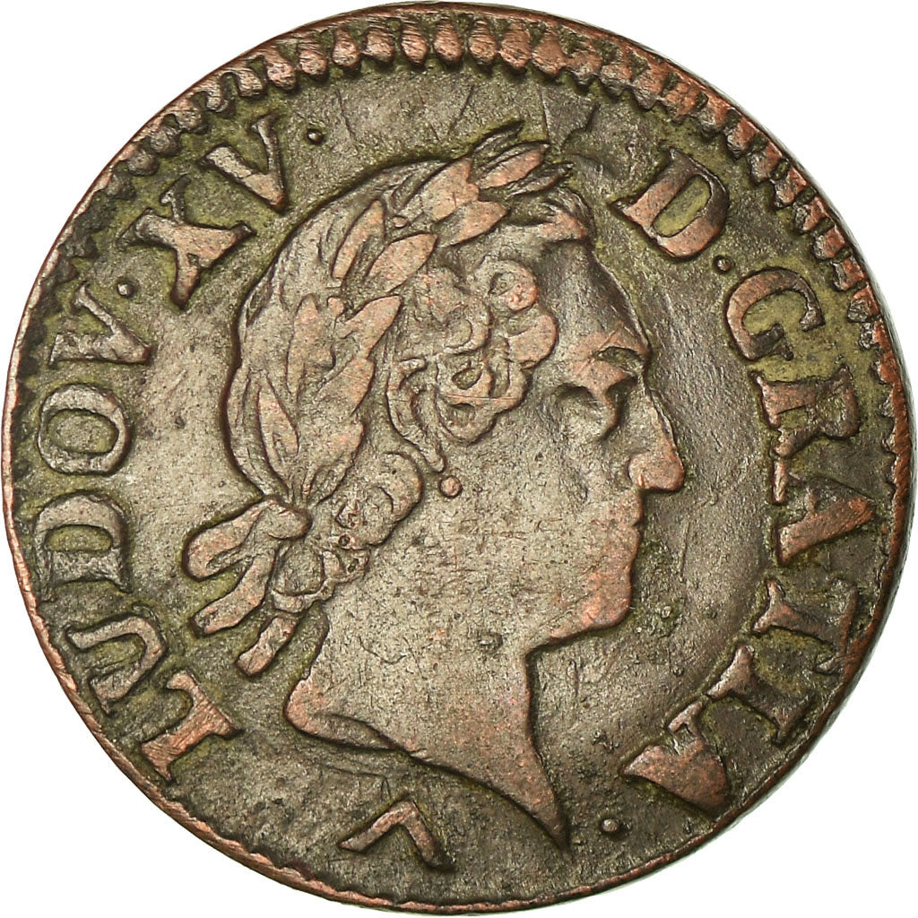 Münze, Frankreich, Louis XV, Liard à la vieille tête, Liard, 1771, Lille