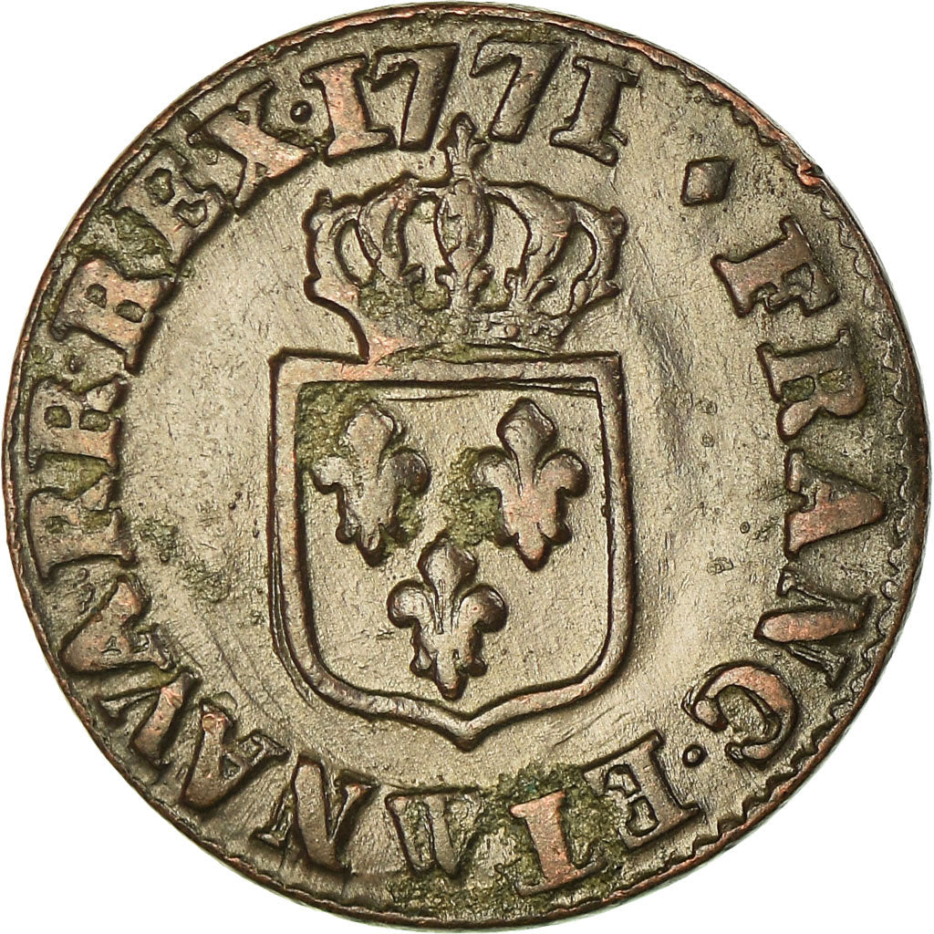 Münze, Frankreich, Louis XV, Liard à la vieille tête, Liard, 1771, Lille