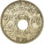 Moneta, Francja, Lindauer, 25 Centimes, 1925, Otwór poza środkiem, AU(50-53)