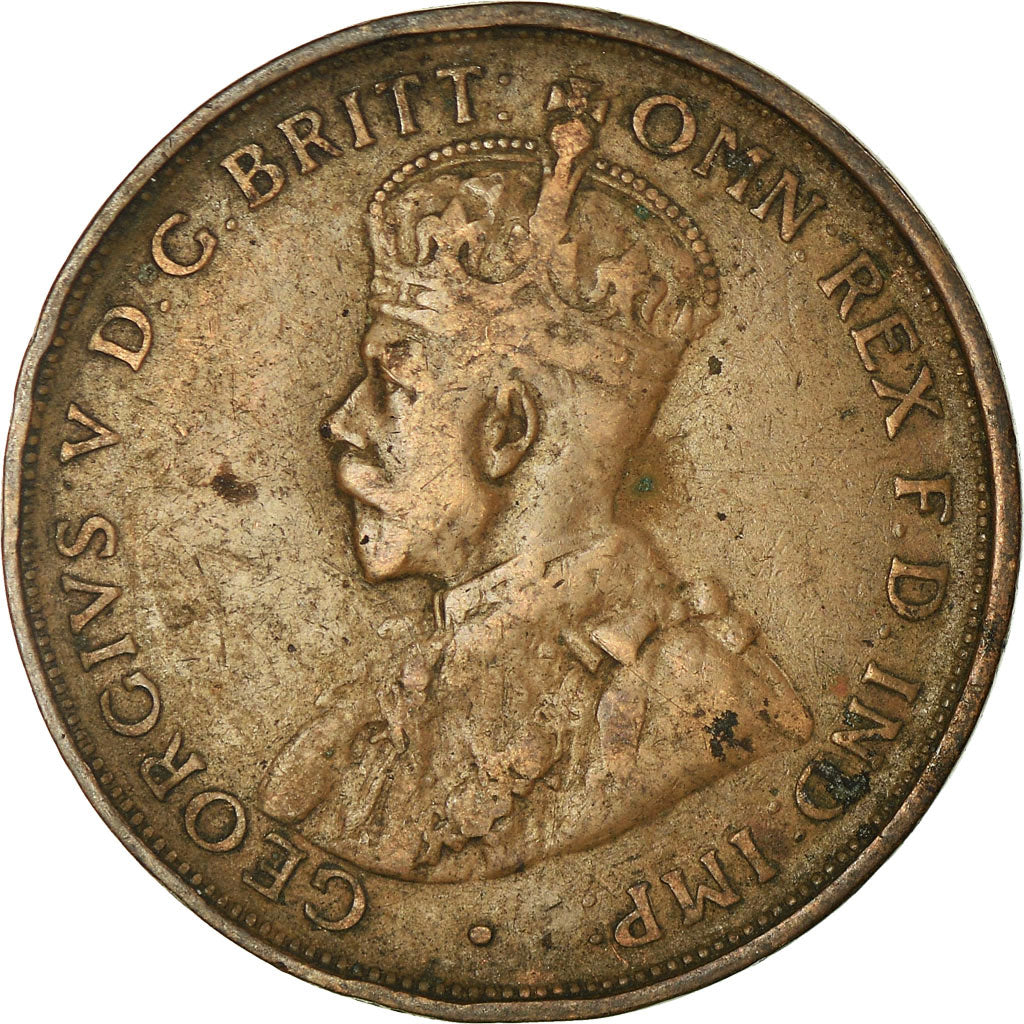 Coin, Australia, George V, Penny, 1919, VF(30-35), Bronze, KM:23