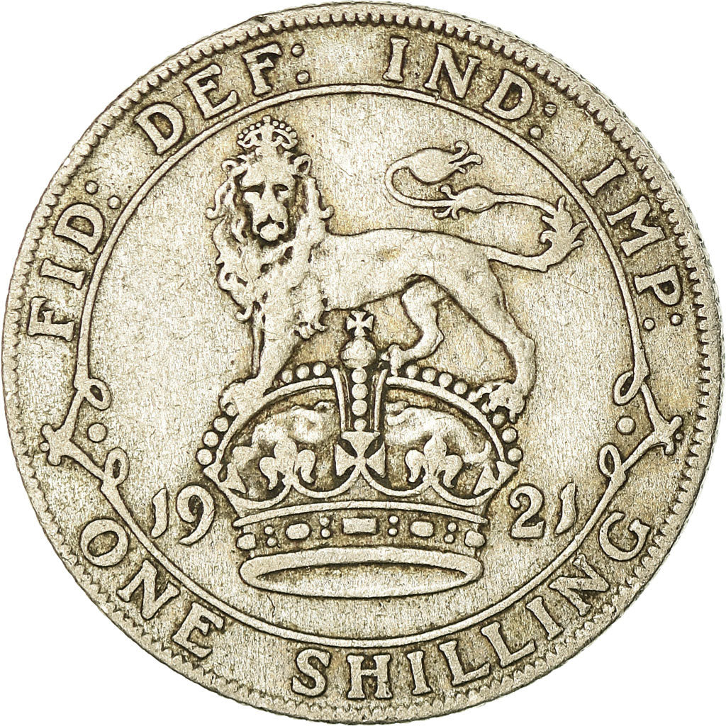 Coin, Great Britain, George V, Shilling, 1921, EF(40-45), Silver, KM:816a