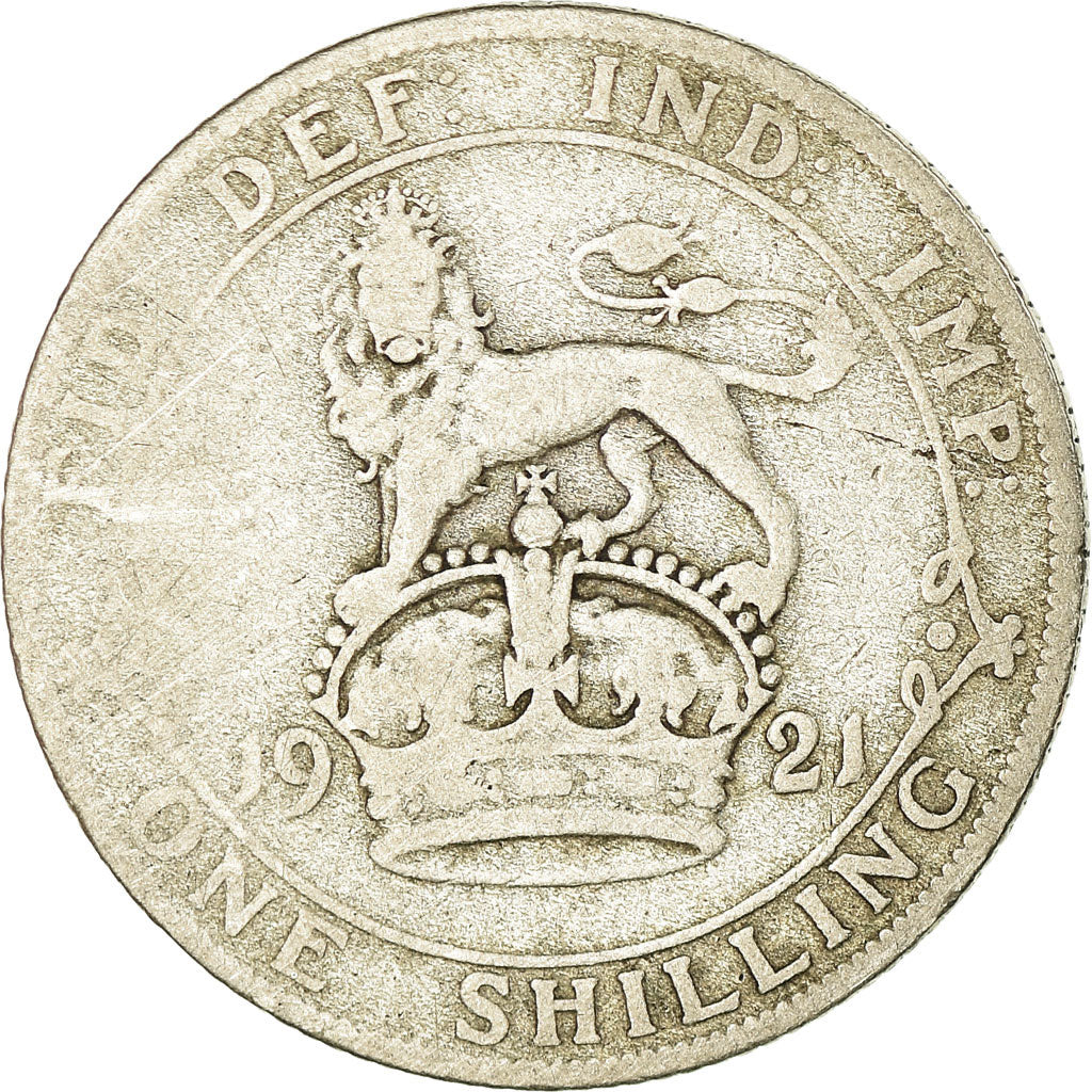 Coin, Great Britain, George V, Shilling, 1921, VF(20-25), Silver, KM:816a