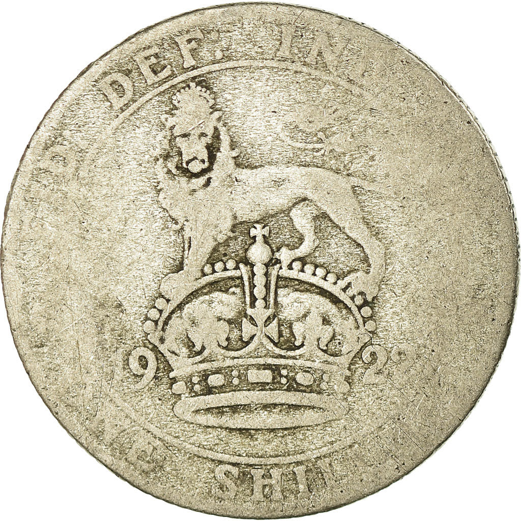 Coin, Great Britain, George V, Shilling, 1922, VF(20-25), Silver, KM:816a
