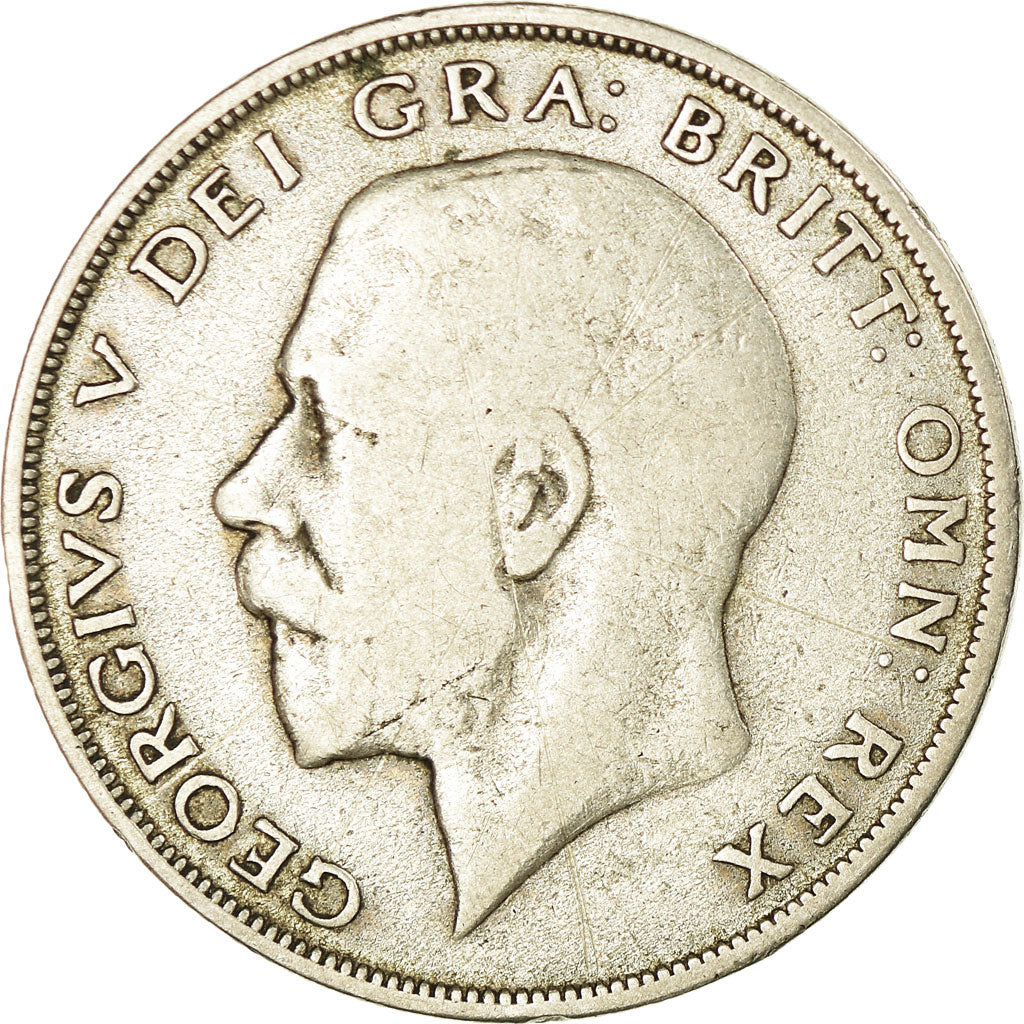 Coin, Great Britain, George V, 1/2 Crown, 1922, VF(20-25), Silver, KM:818.1a
