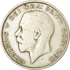 Coin, Great Britain, George V, 1/2 Crown, 1922, VF(20-25), Silver, KM:818.1a