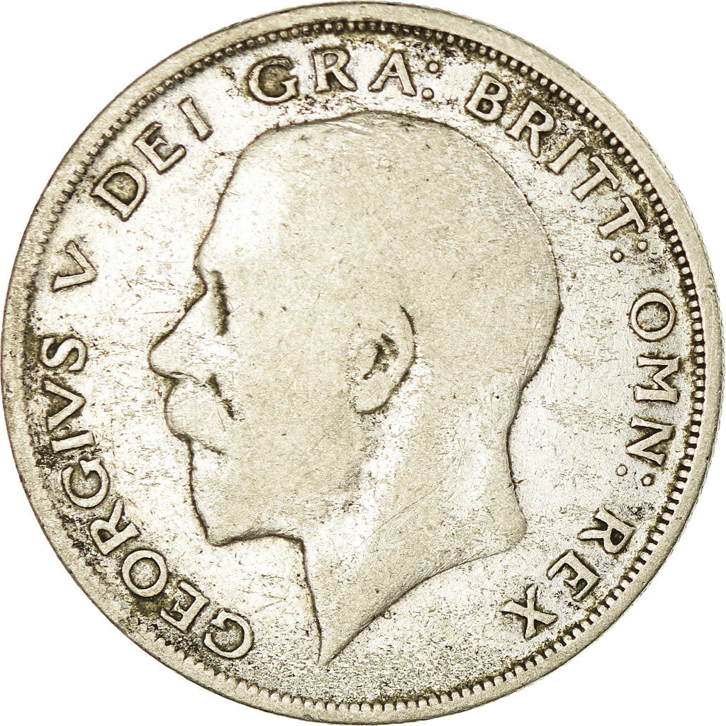 Coin, Great Britain, George V, 1/2 Crown, 1920, VF(20-25), Silver, KM:818.1a
