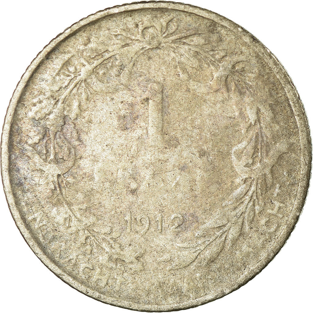 Coin, Belgium, Franc, 1912, VF(20-25), Silver, KM:73.1