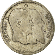 Coin, Belgium, Leopold II, Franc, 1880, VG(8-10), Silver, KM:38