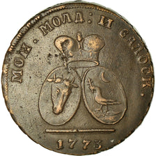 Monnaie, MOLDAVIA & WALLACHEA, 2 Para 3 Kopeck, 1773, TTB+, Bronze, KM:3