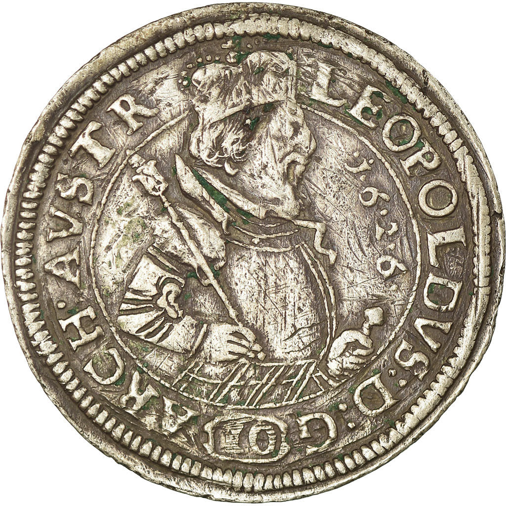 Coin, Austria, Leopold, 10 Kreuzer, 1626, Hall, VF(30-35), Silver, KM:589.1