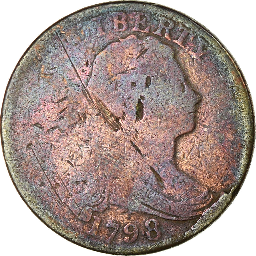 Monnaie, États-Unis, Draped Bust Cent, Cent, 1798, U.S. Mint, B, Cuivre, KM:22