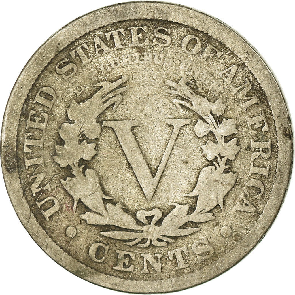 Monnaie, États-Unis, Liberty Nickel, 5 Cents, 1899, U.S. Mint, Philadelphie