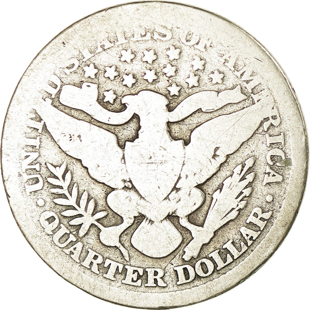 Coin, United States, Barber Quarter, Quarter, 1899, U.S. Mint, Philadelphia