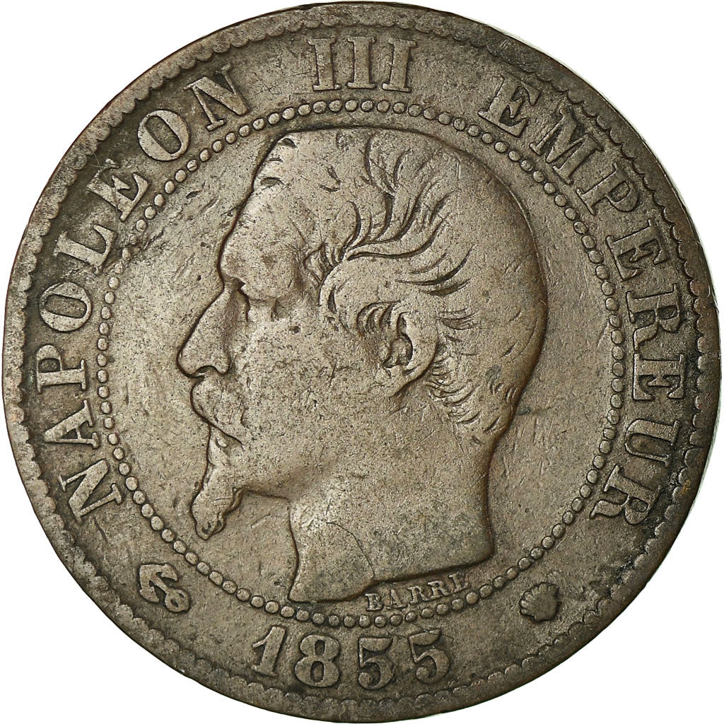 Moneta, Francja, Napoleon III, Napoléon III, 5 Centimes, 1855, Marseille
