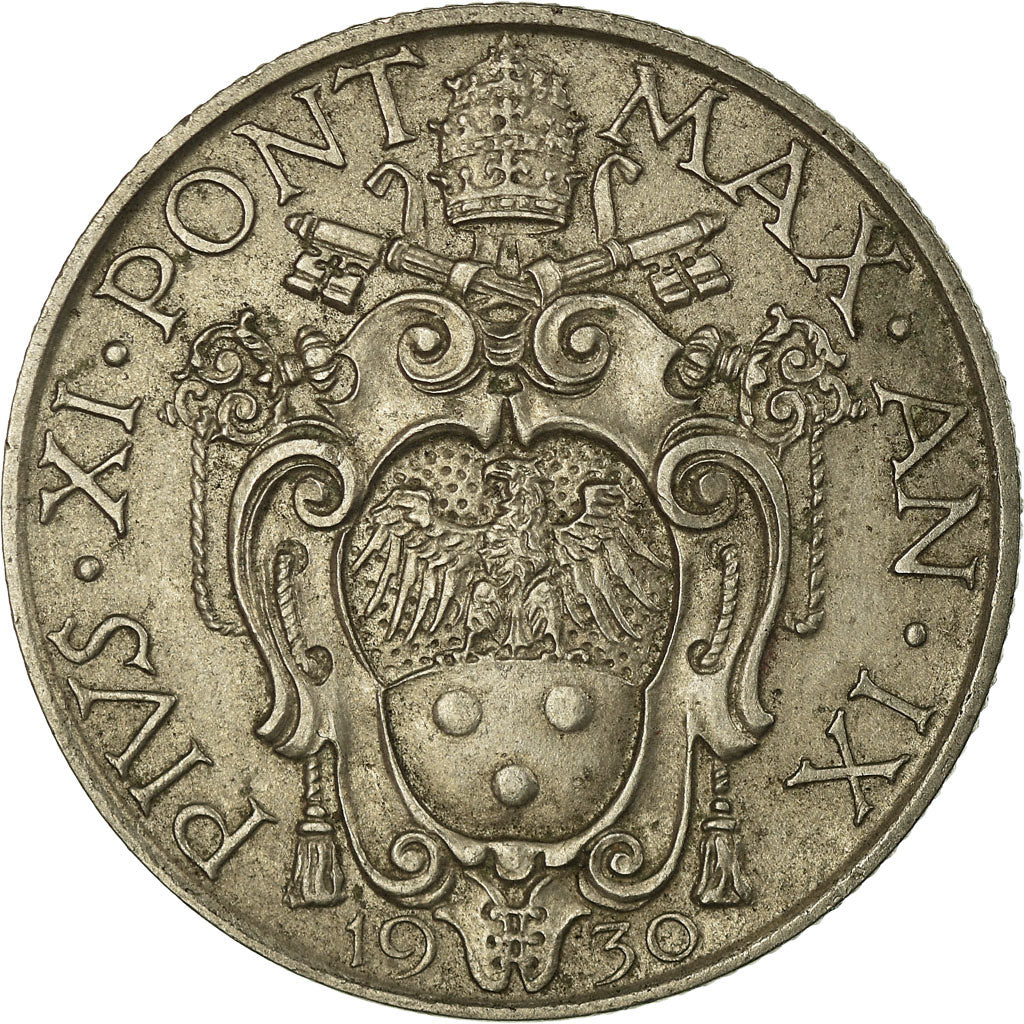 Monnaie, Cité du Vatican, Pius XI, Lira, 1930, Roma, SUP, Nickel, KM:5