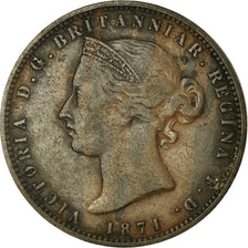 Coin, Jersey, Victoria, 1/13 Shilling, 1871, EF(40-45), Bronze, KM:5