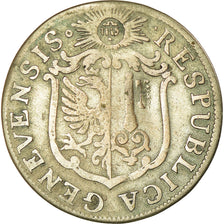 Coin, SWISS CANTONS, GENEVA, 6 Sols, 1765, VF(30-35), Billon, KM:82