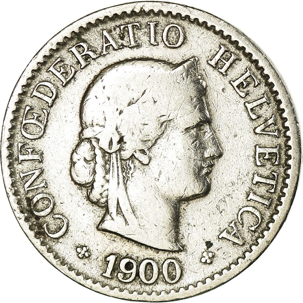 Coin, Switzerland, 5 Rappen, 1900, Bern, EF(40-45), Copper-nickel, KM:26