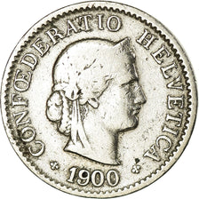 Coin, Switzerland, 5 Rappen, 1900, Bern, EF(40-45), Copper-nickel, KM:26