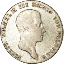 Monnaie, Etats allemands, PRUSSIA, Friedrich Wilhelm III, 1/6 Thaler, 1816