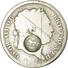 Moneta, Costa Rica, 2 Reales, 1816, Countermark, MB, Argento, KM:93