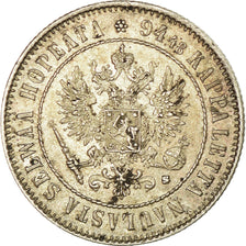 Coin, Finland, Nicholas II, Markka, 1915, Helsinki, MS(60-62), Silver, KM:3.2