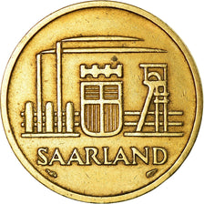 Coin, SAARLAND, 50 Franken, 1954, Paris, EF(40-45), Aluminum-Bronze, KM:3