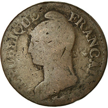 Coin, France, Dupré, 5 Centimes, 1799, Strasbourg, VF(20-25), Bronze, KM:640.4