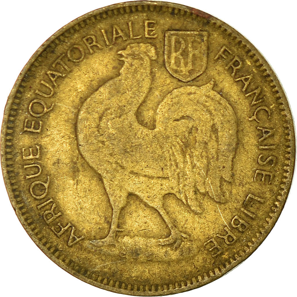 Moeda, África Equatorial Francesa, 50 Centimes, 1942, Pretoria, VF(30-35)