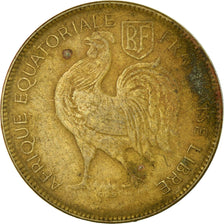 Moneta, Francuska Afryka Równikowa, Franc, 1942, Pretoria, VF(30-35), Mosiądz