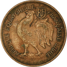 Coin, French Equatorial Africa, 50 Centimes, 1943, Pretoria, EF(40-45), Bronze